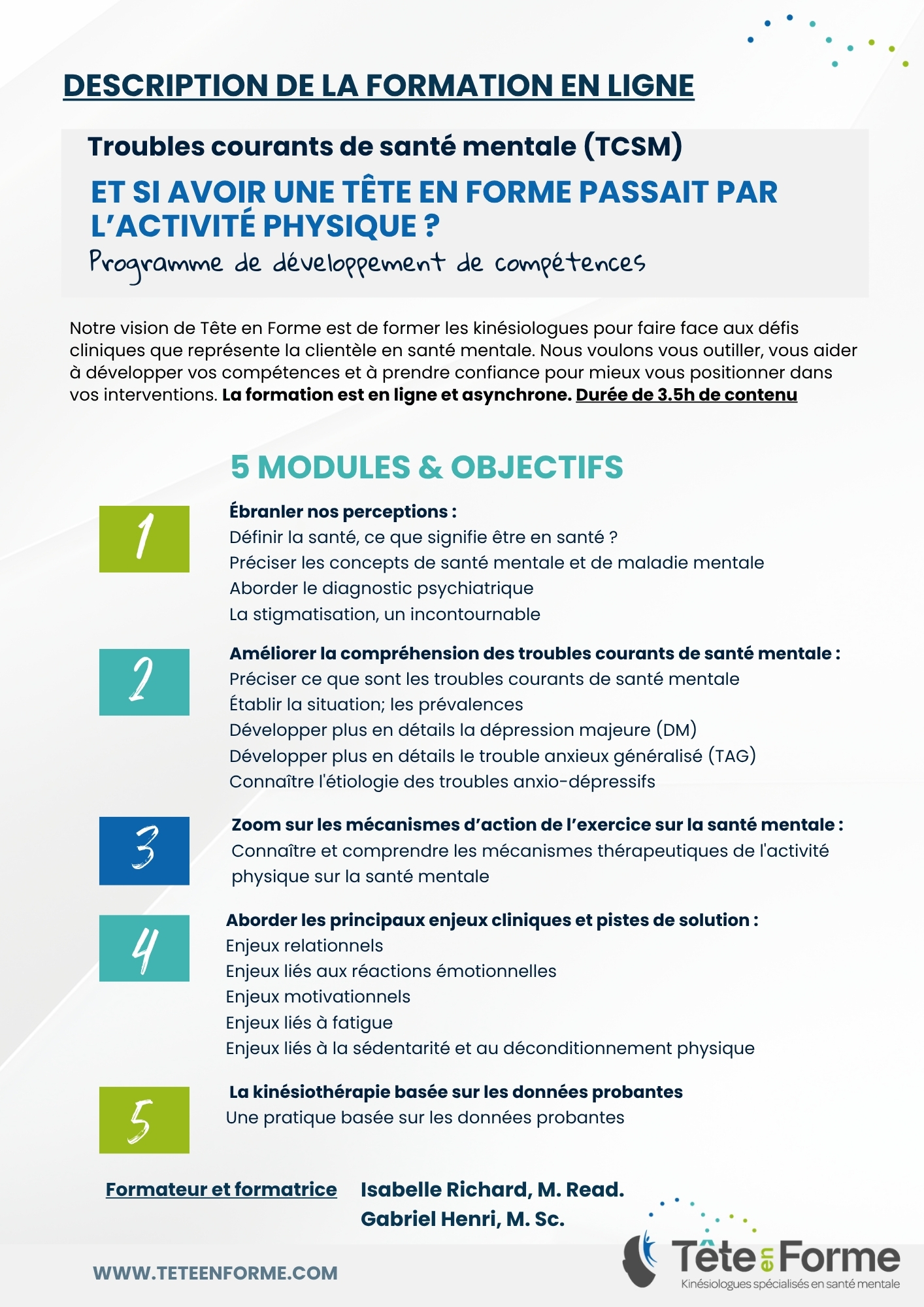 Plan de formation